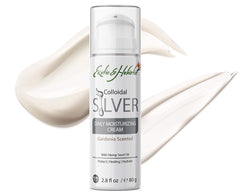 2 Bottles Gardenia Daily Moisturizer, Face and Body Cream Infused with Colloidal Silver by Exotic and Holistic 2.8 Oz/80g