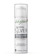 2 Bottles Gardenia Daily Moisturizer, Face and Body Cream Infused with Colloidal Silver by Exotic and Holistic 2.8 Oz/80g