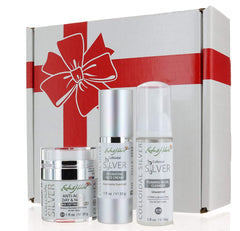 Valentine's Gift Set for Her Anti-aging Serum, Hydrating Face Cream, and Facial Foaming Cleanser, Premium Value by Exotic and Holistic, Premium Value by Exotic and Holistic