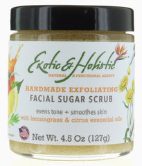 Handmade Exfoliating Facial Sugar Scrub With Colloidal Oats  Infused with Helichrysum 4.5 Oz/127g